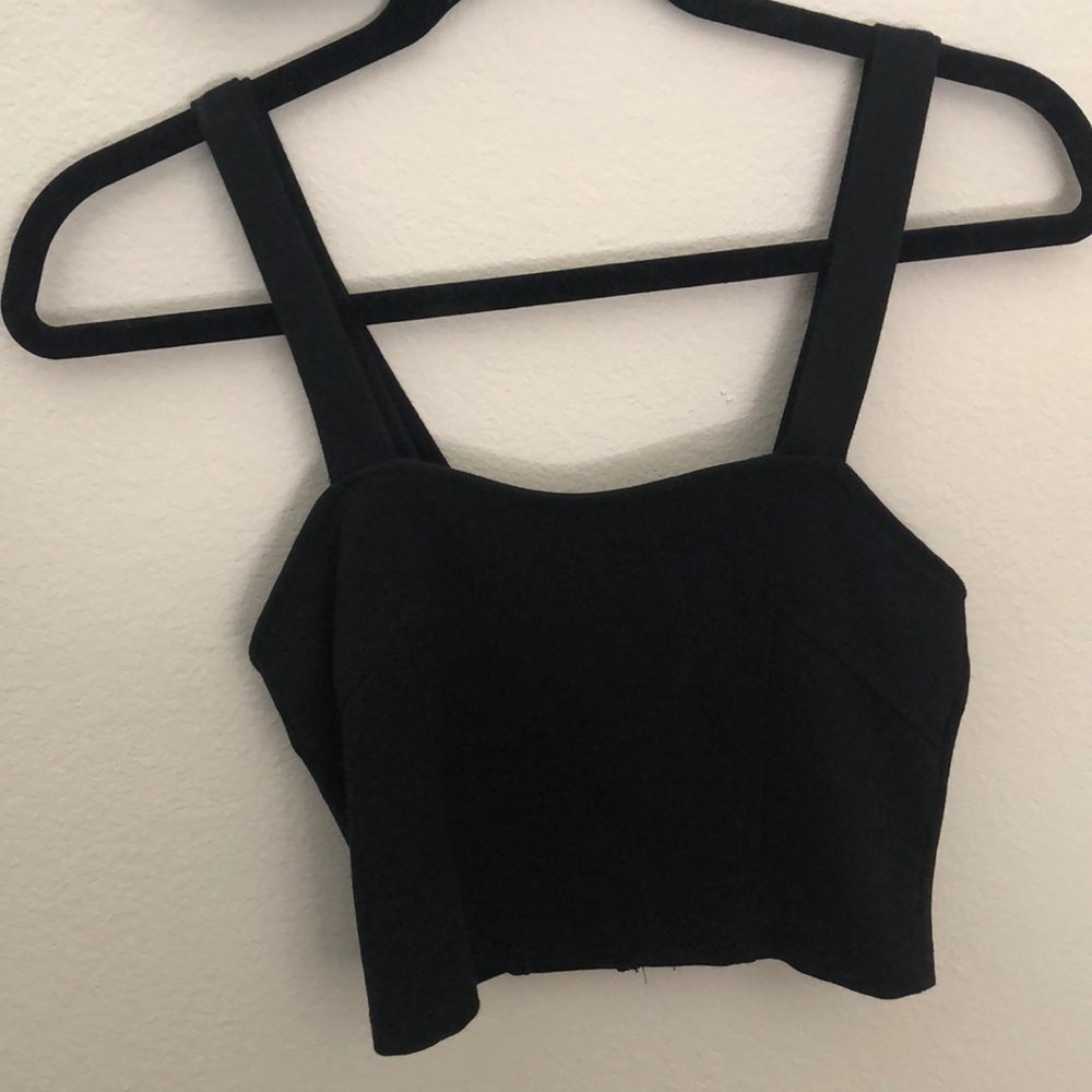 Brandy Melville black crop top